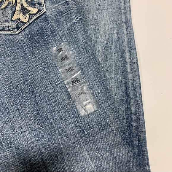 NWT Buckle Miss Me Boot Cut Jeans Embellished Pockets Bling Womens Mid Rise 0485 - Picture 12 of 15